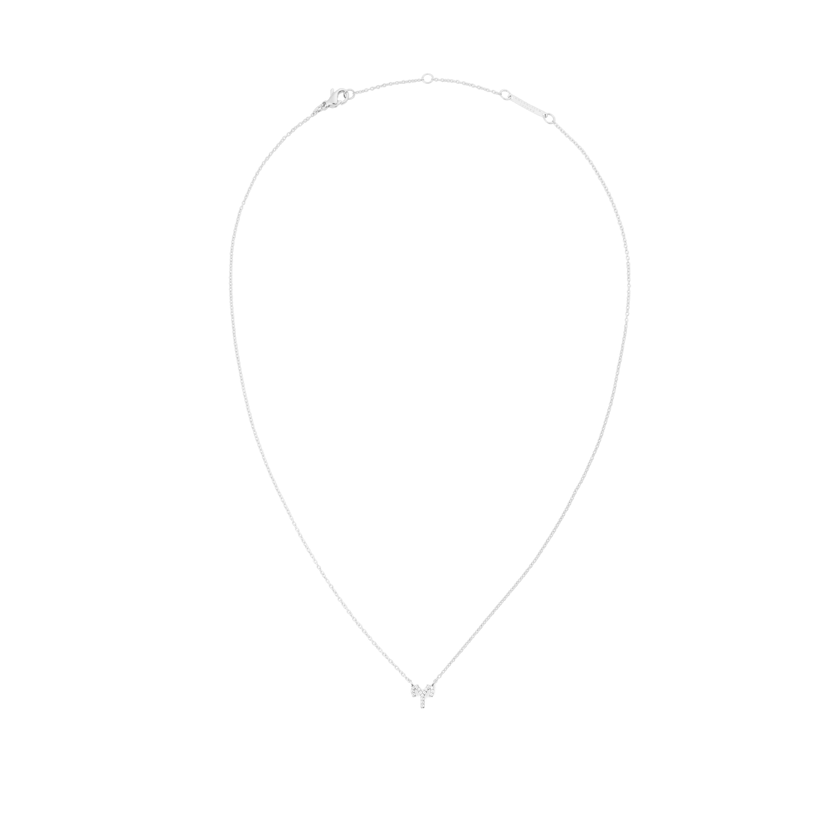 Delicate silver chain necklace featuring a crystal-encrusted zodiac pendant, crafted from stainless steel with an adjustable length and a secure lobster clasp.