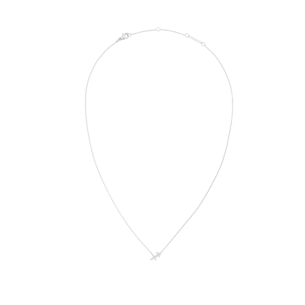 Crystal Zodiac Chain Necklace Silver with a fine adjustable chain and a sparkling crystal zodiac pendant, crafted from stainless steel.