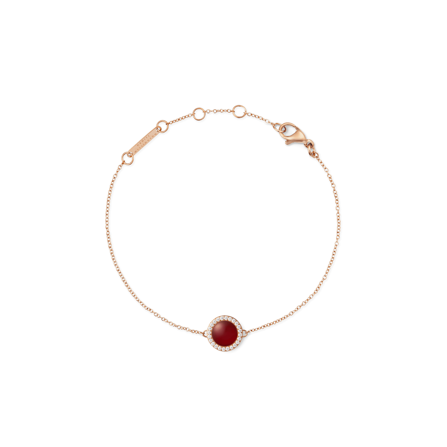 Audrey Bracelet Red Agathe Rose Gold