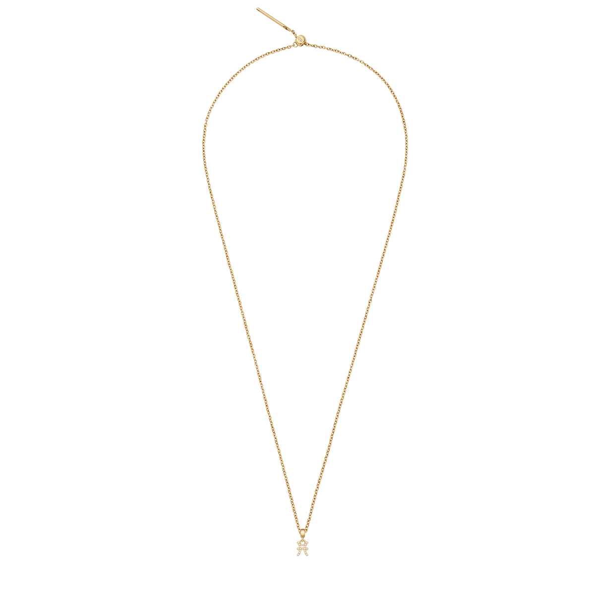 Delicate gold necklace featuring a sparkling crystal zodiac charm pendant, perfect for adding a personalised touch to your jewellery collection.