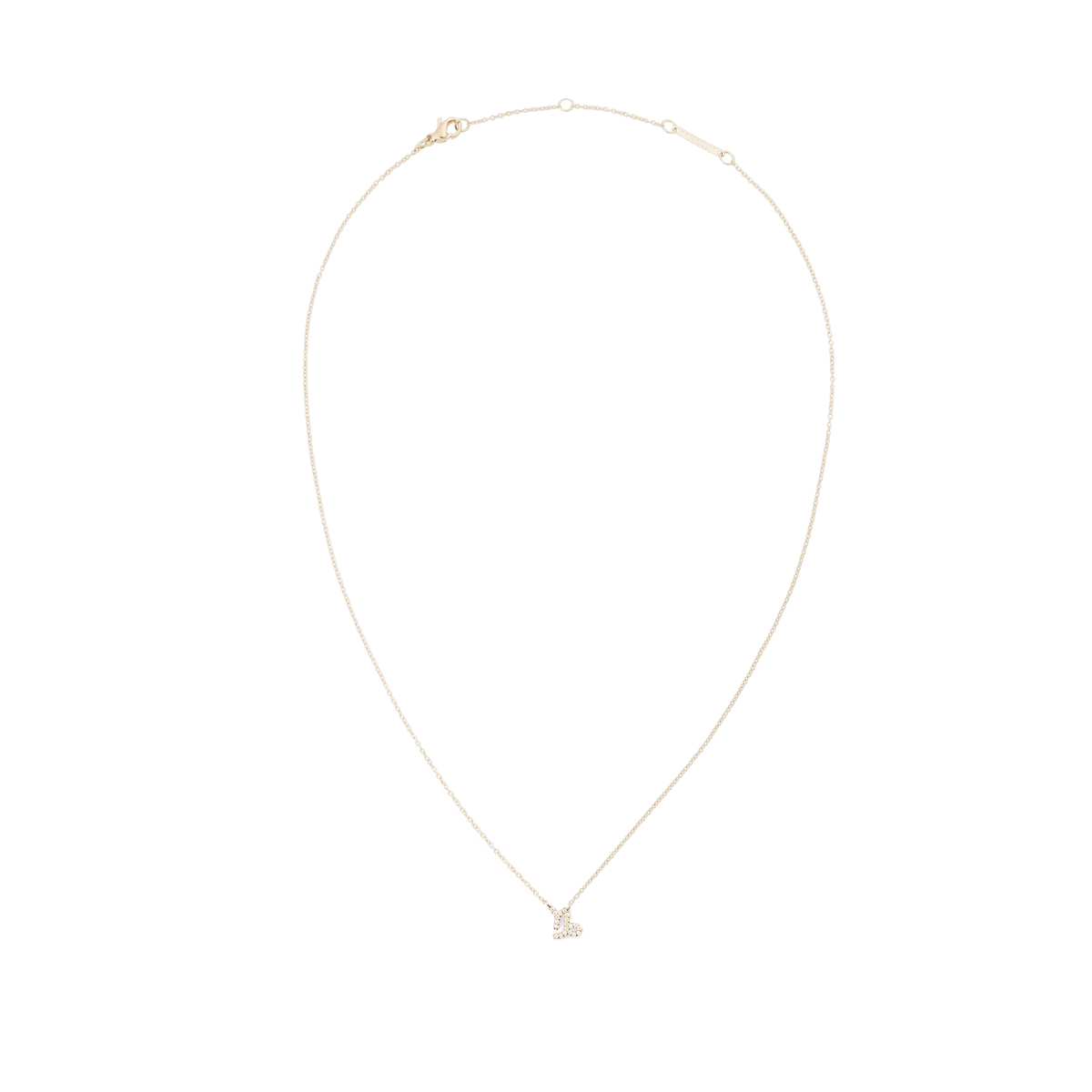 Crystal Zodiac Chain Necklace Gold featuring a fine adjustable gold chain and a sparkling zodiac pendant.