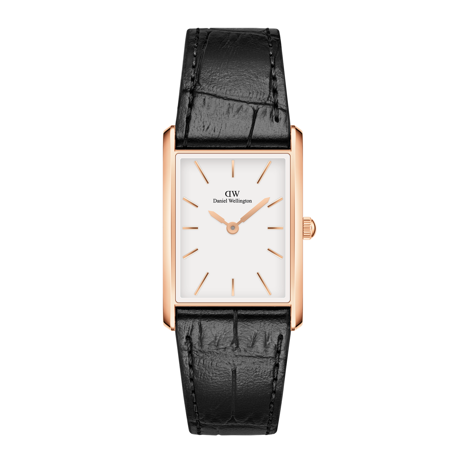 Bound Black Crocodile Rose Gold