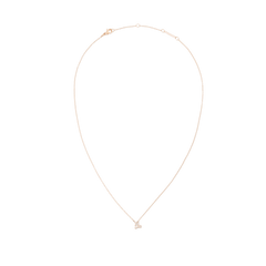 Fine rose gold chain necklace with an adjustable length, featuring a sparkling Capricorn zodiac pendant at the centre.