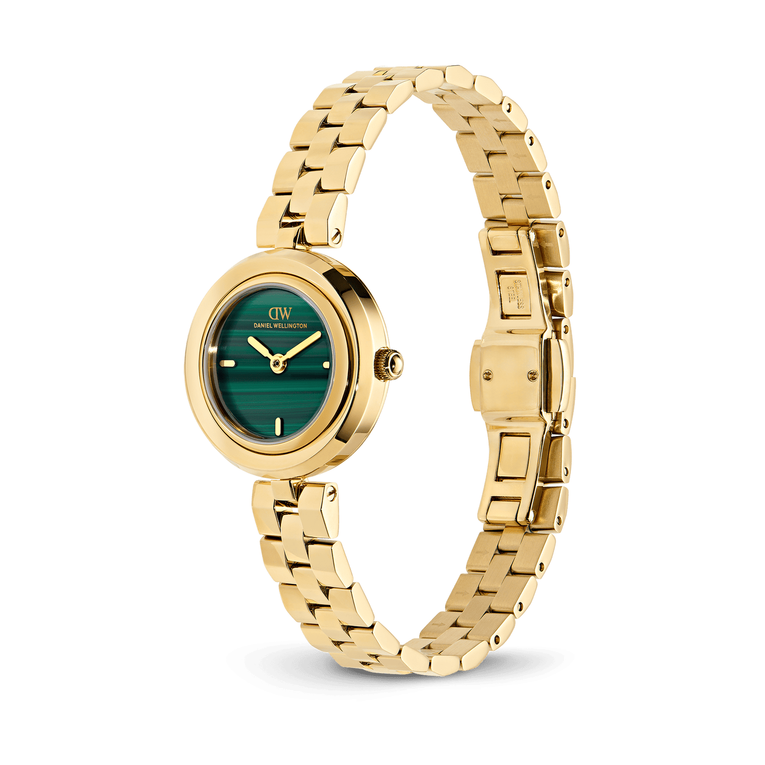 Aurea 3-Link Malachite Gold