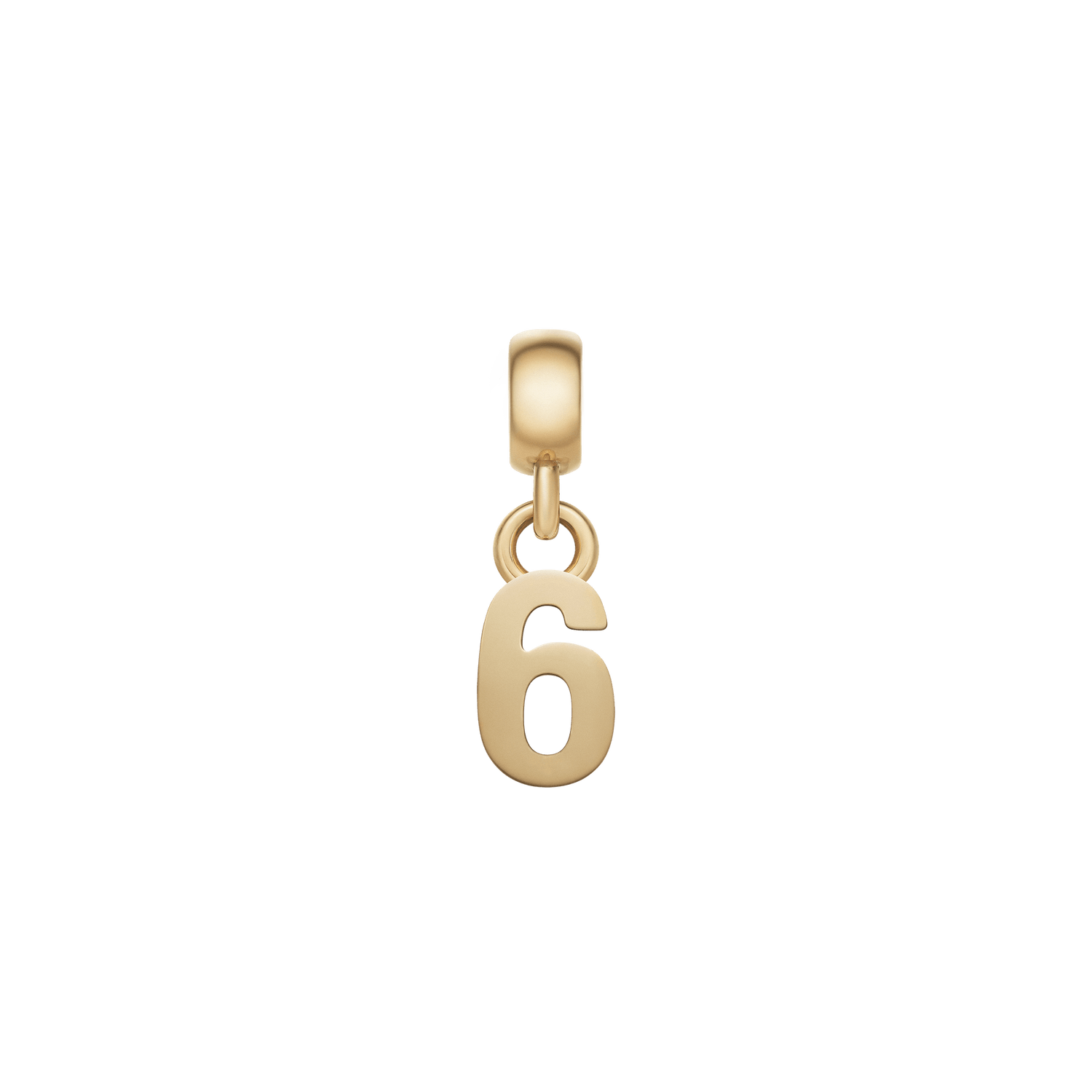 Number Charm Gold