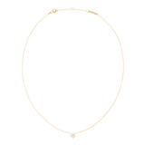 Delicate gold necklace featuring a slim chain and a star-shaped pendant adorned with white cubic zirconia crystals, crafted from 316L stainless steel with a polished PVD gold finish.