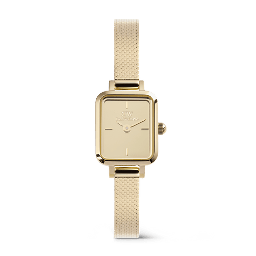 Daniel Wellington Quadro Mini ゴールド 美品 Quadro mini-amber square dial watch for women | DW