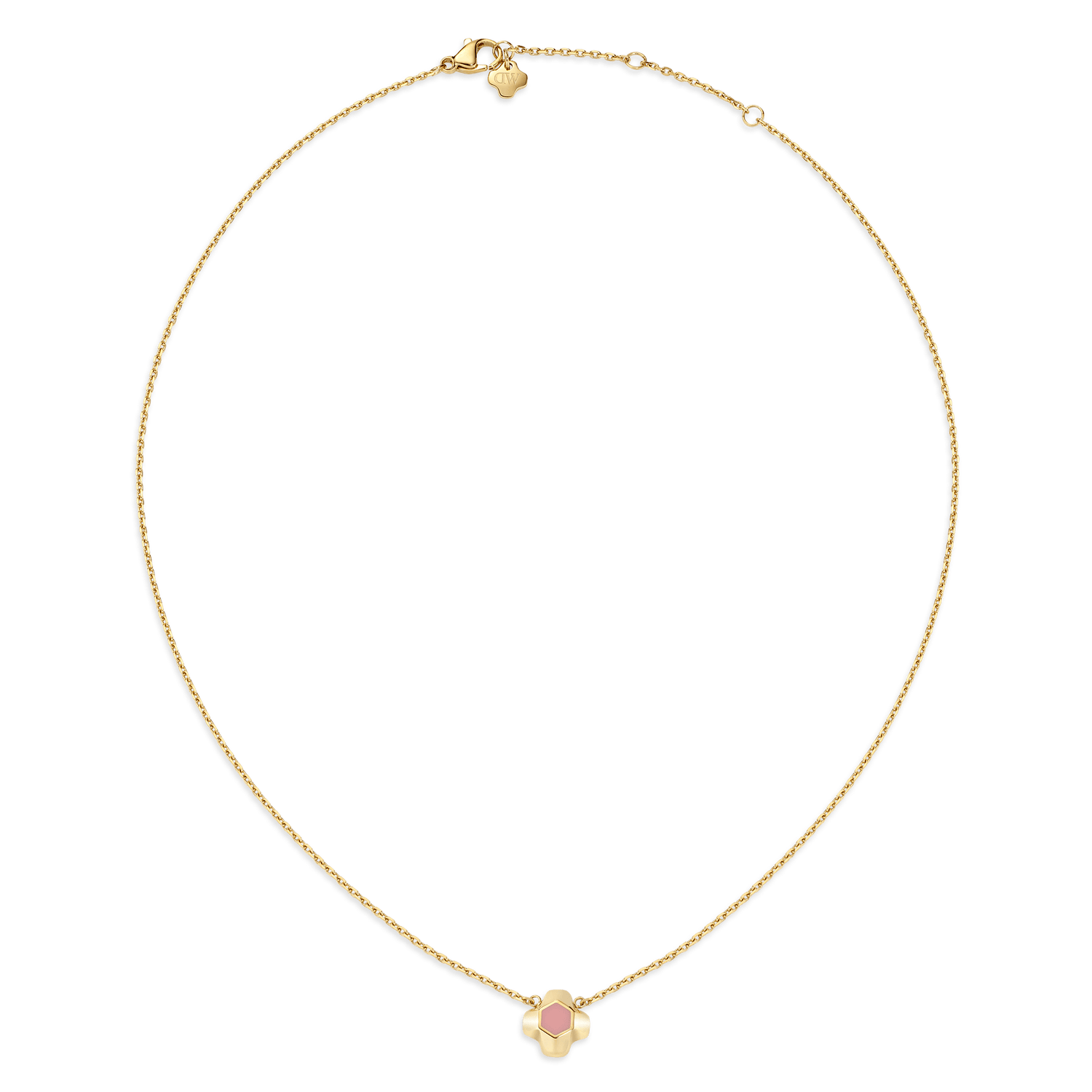 North Star Necklace 1 Small Apricot Enamel Gold