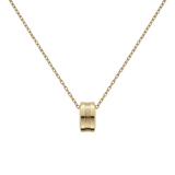 Gold-plated Elan Necklace by Daniel Wellington featuring a polished ring pendant on a fine adjustable chain, showcasing a minimalist and elegant design.