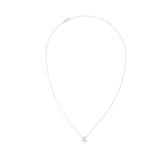 Delicate silver chain necklace featuring a crystal-encrusted zodiac pendant, crafted from stainless steel with an adjustable length and a secure lobster clasp.