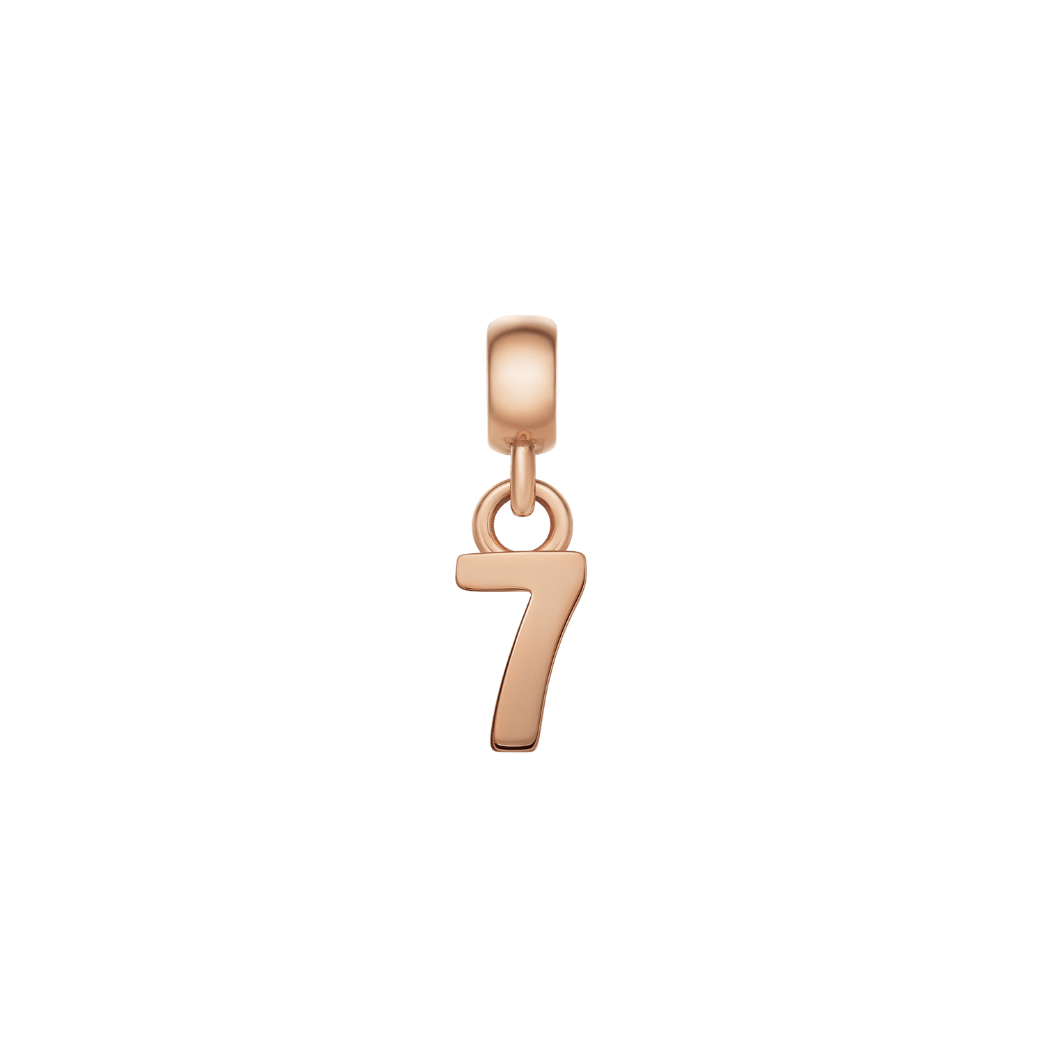 Number Charm Rose Gold