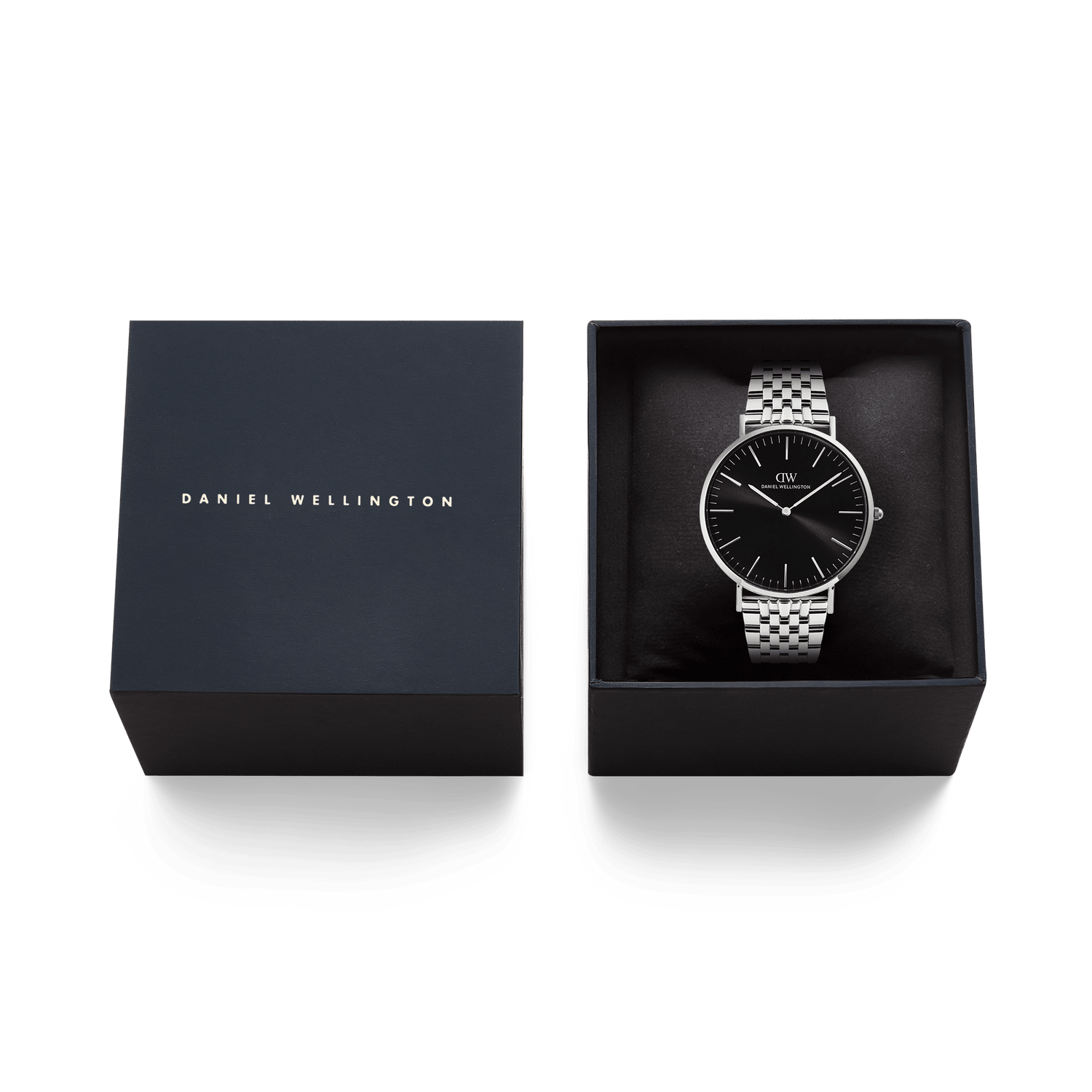 Classic 7-Link Black Silver