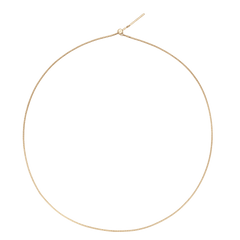 Elegant Charms Snake Bracelet G featuring a slender gold snake chain with an adjustable sliding clasp, designed for a comfortable and personalised fit.