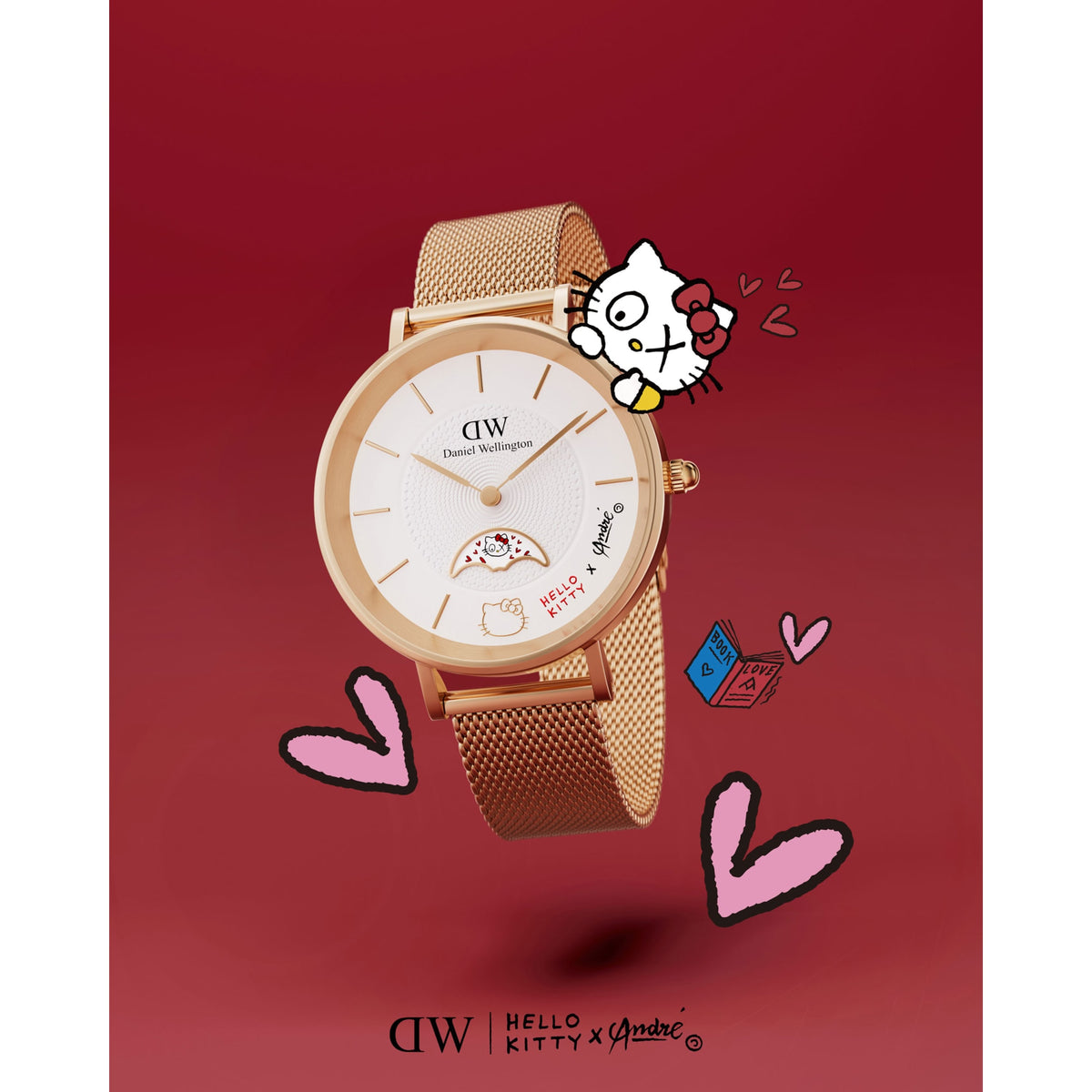 DW | Hello Kitty × André Petite Lune and charms Set