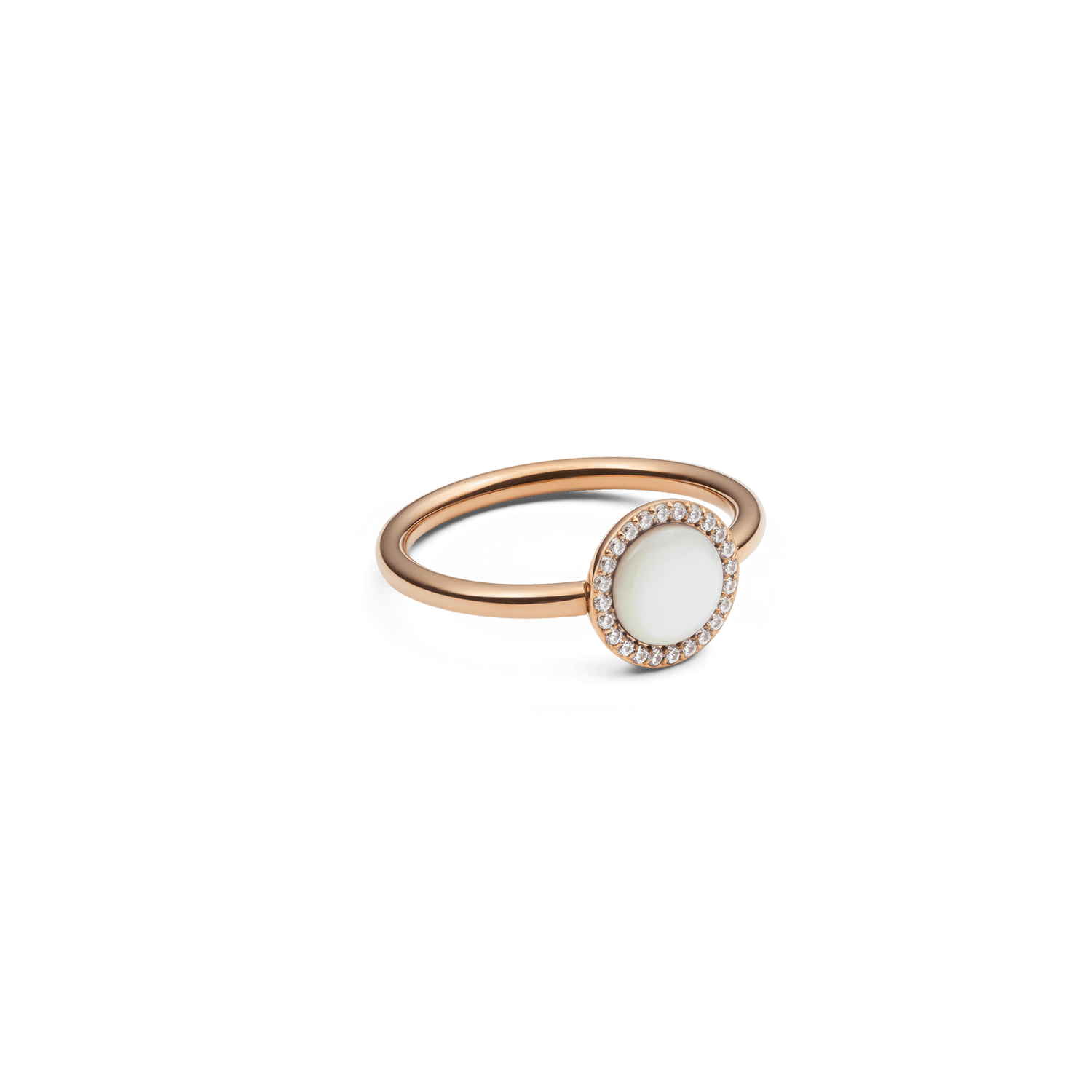 Audrey Ring  Mother of Pearl Rose Gold