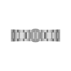 Polished silver stainless steel link bracelet for the Iconic Chronograph Arctic S, featuring a secure clasp and a sleek, modern design.