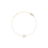 Crystal Zodiac Chain Bracelet Gold featuring a fine adjustable gold chain and a sparkling Pisces zodiac pendant at the centre.