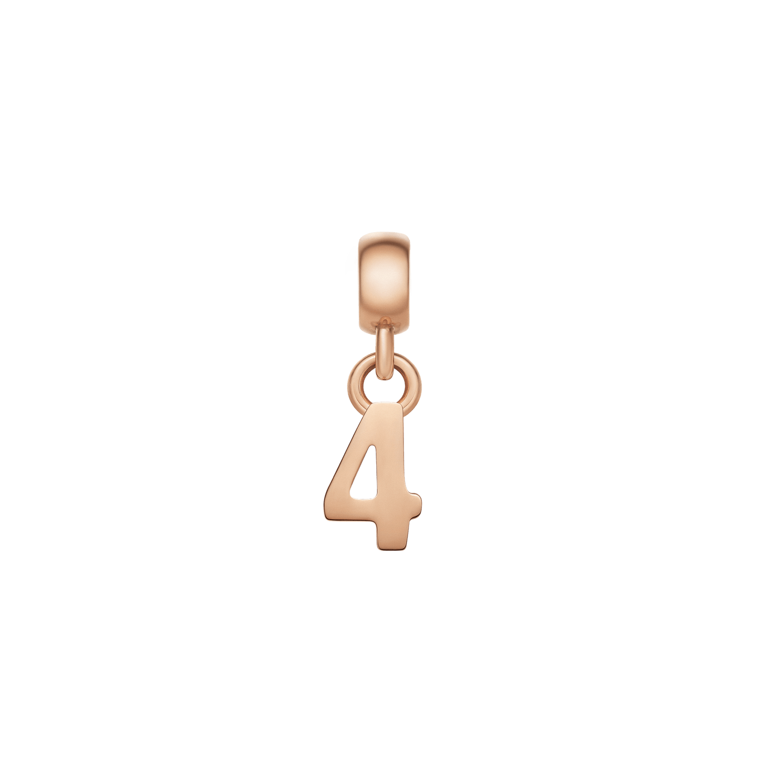 Number Charm Rose Gold