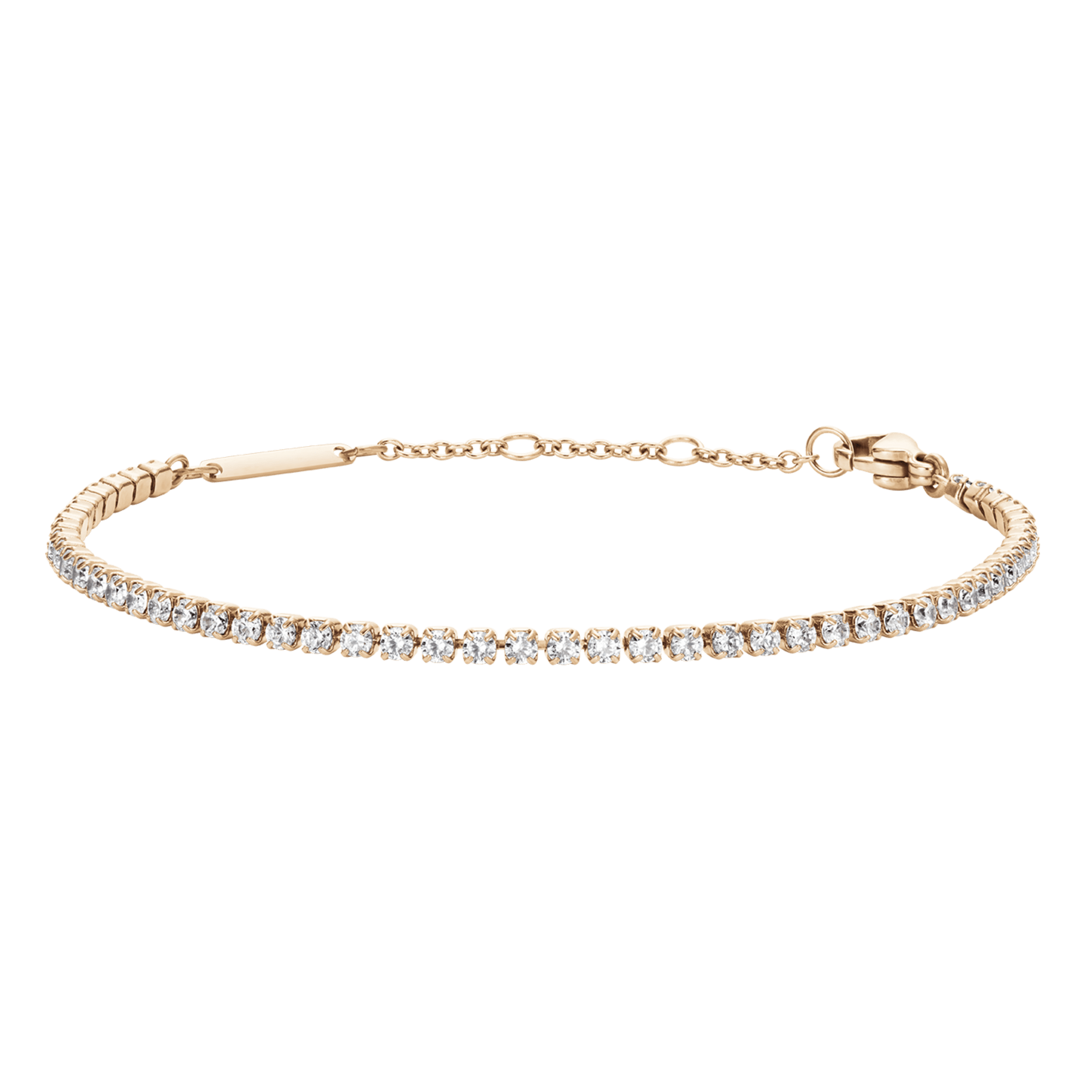 Classic Tennis Bracelet in rose gold DW