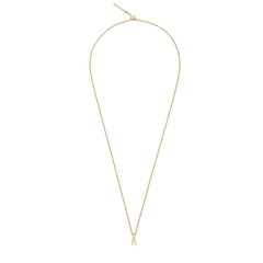 Delicate gold necklace featuring a sparkling crystal zodiac charm pendant, perfect for adding a personalised touch to your jewellery collection.