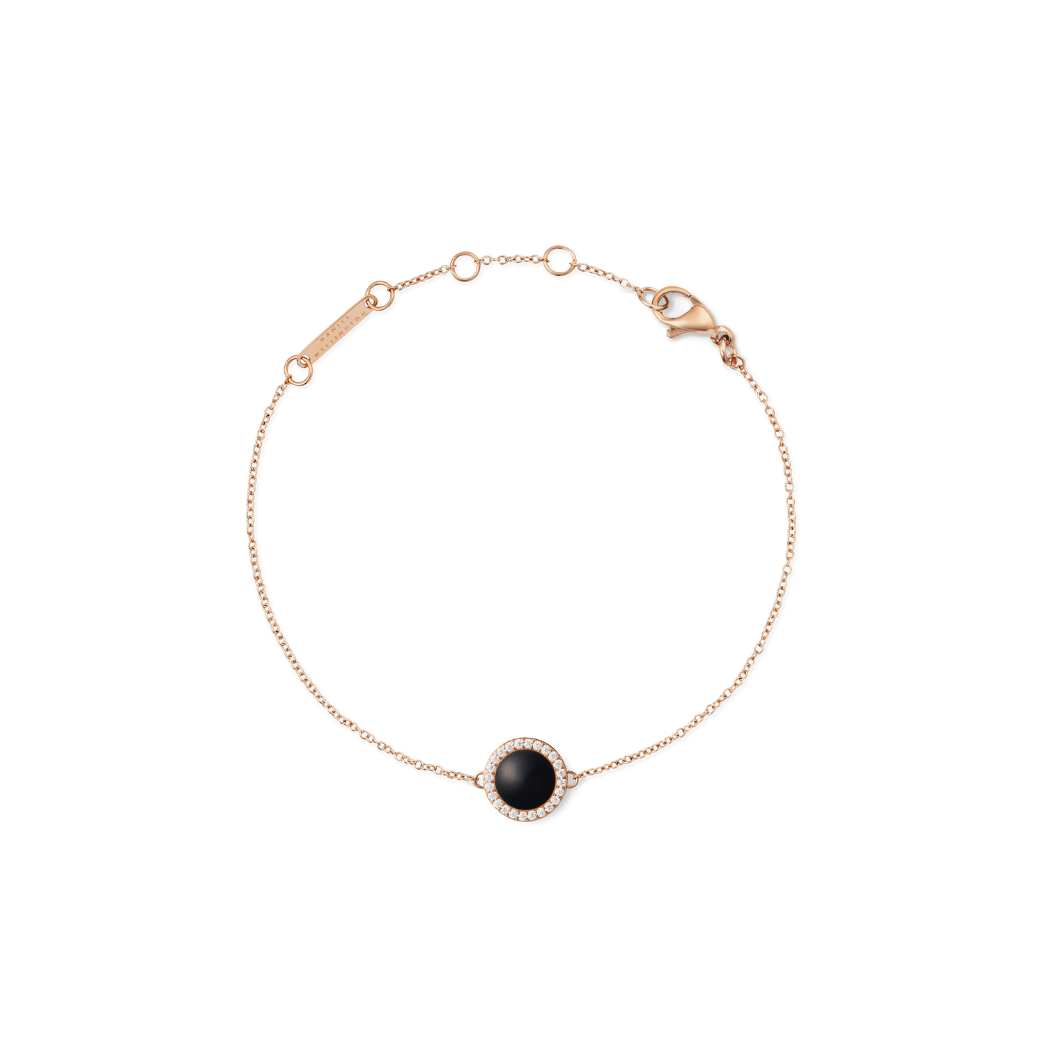 Audrey Bracelet Black Agathe Rose Gold