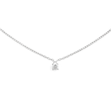Mirelle Solitaire Necklace Silver