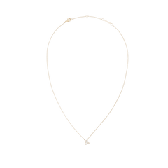 Crystal Zodiac Chain Necklace Gold featuring a fine adjustable gold chain and a sparkling zodiac pendant.