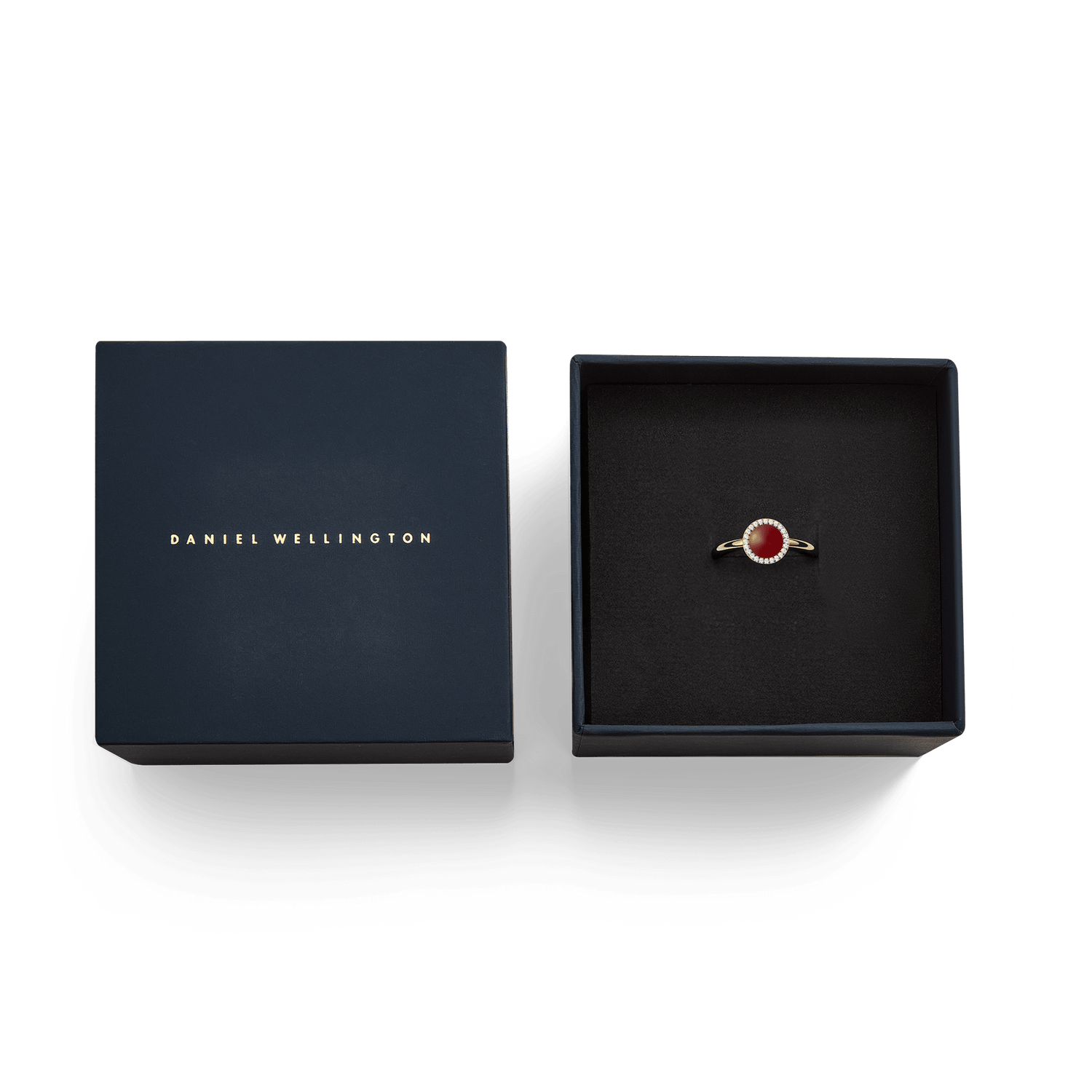 Audrey Ring  Red Agathe Gold