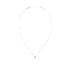Delicate gold chain necklace with an elegant zodiac pendant, adorned with sparkling crystals and finished in polished PVD gold plating.