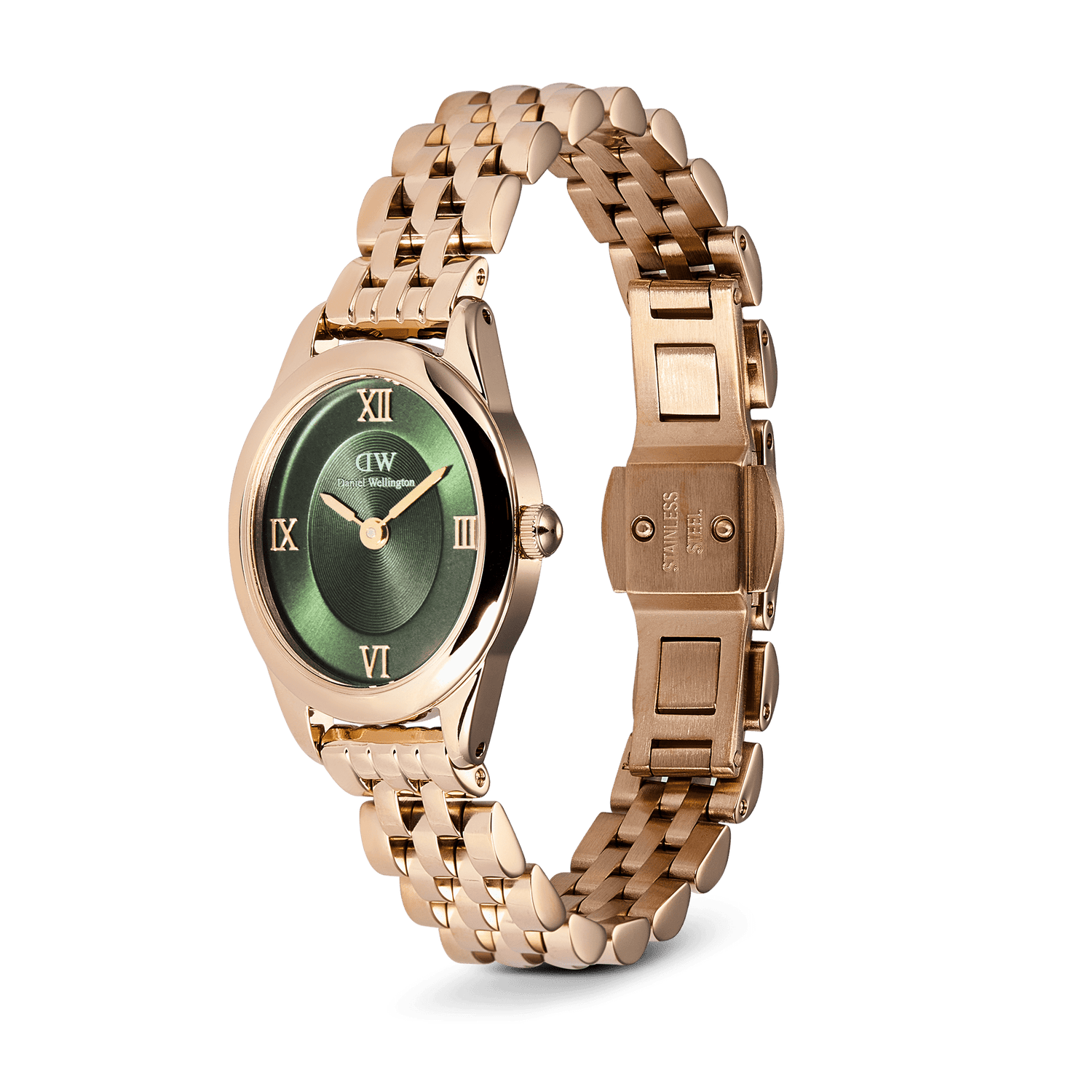 Ophelia Mini Emerald Rose Gold