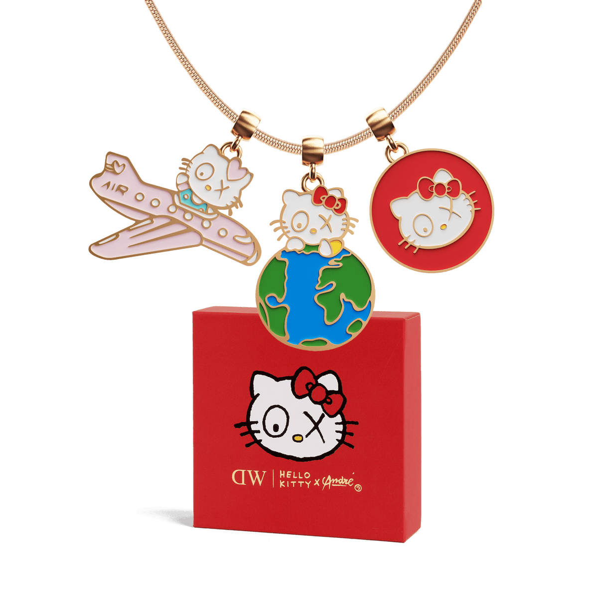 DW | Hello Kitty × André Petite Lune and charms Set