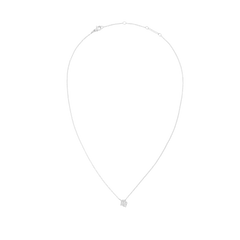 Crystal Zodiac Chain Necklace Silver with a delicate silver chain and a sparkling Virgo zodiac pendant set with hand-cut crystals.