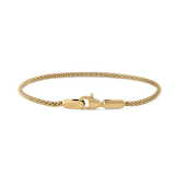 Slim gold mesh bracelet with a lobster clasp, crafted from 316L stainless steel and finished with PVD gold plating for an elegant, timeless look.