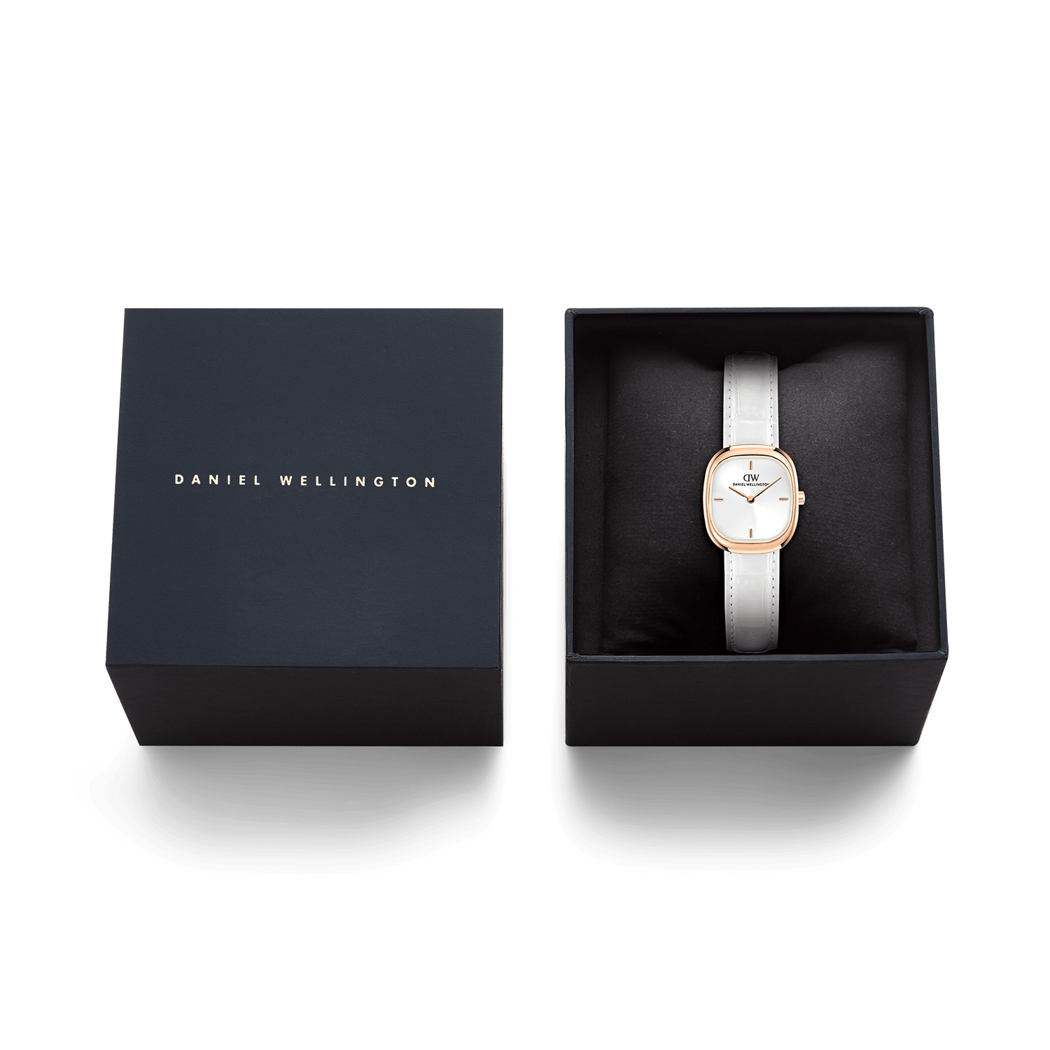 Corta White-Croc Rose Gold