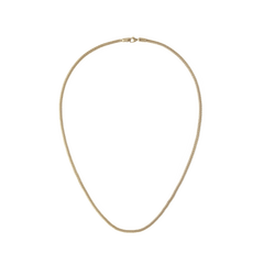 Refined gold mesh necklace with a sleek, unisex design and lobster clasp, crafted from 316L stainless steel with a polished PVD gold finish. The fine mesh chain offers a modern, elegant look suitable for both everyday wear and special occasions.