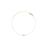 Gold Crystal Zodiac Chain Bracelet with an adjustable chain and a sparkling Libra zodiac pendant.