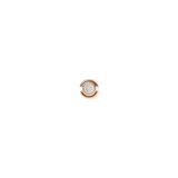 Round rose gold charm featuring a central June birthstone-inspired crystal, set in polished rose gold PVD-plated stainless steel with a minimalist design.