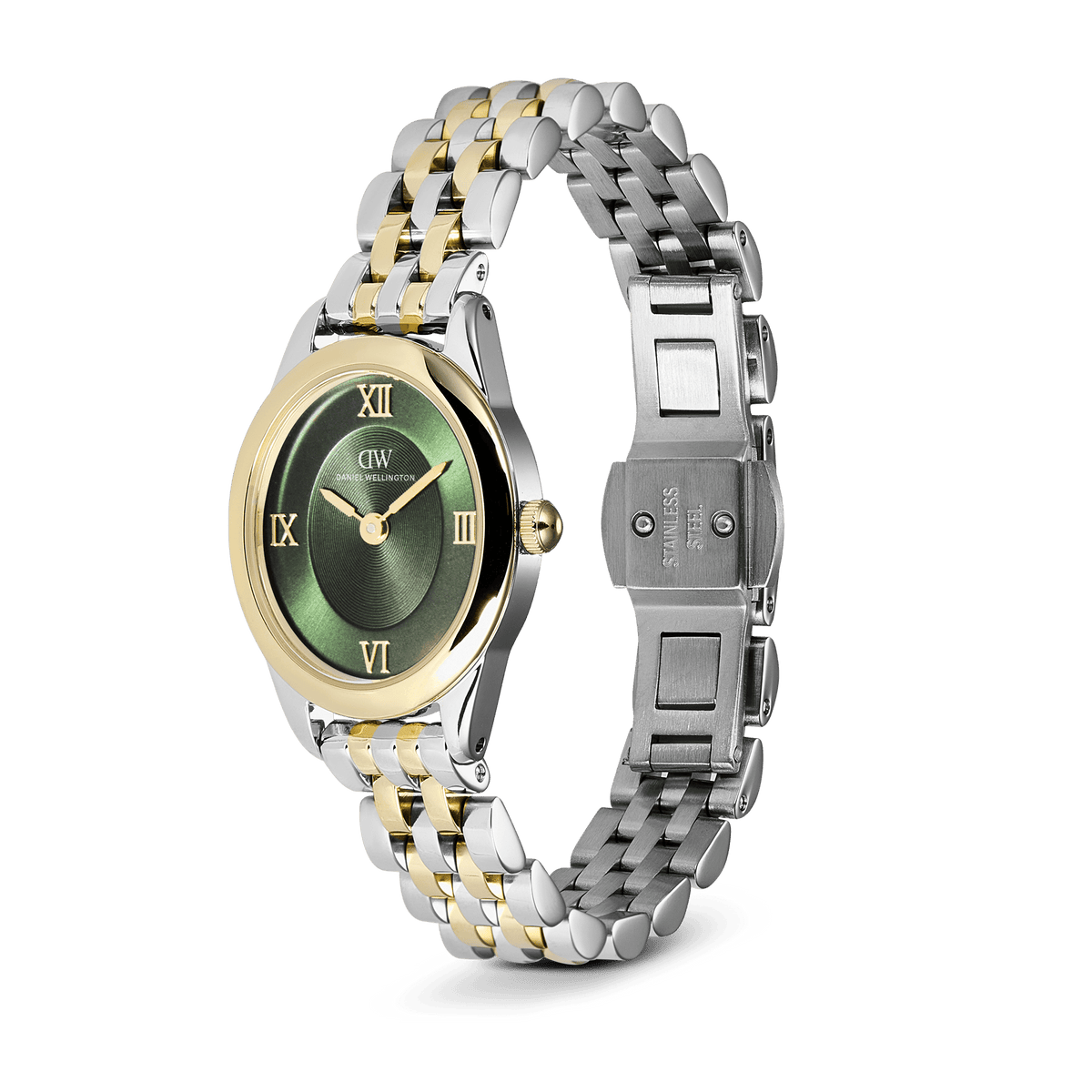 Ophelia Mini Beans Link Emerald Two Tone