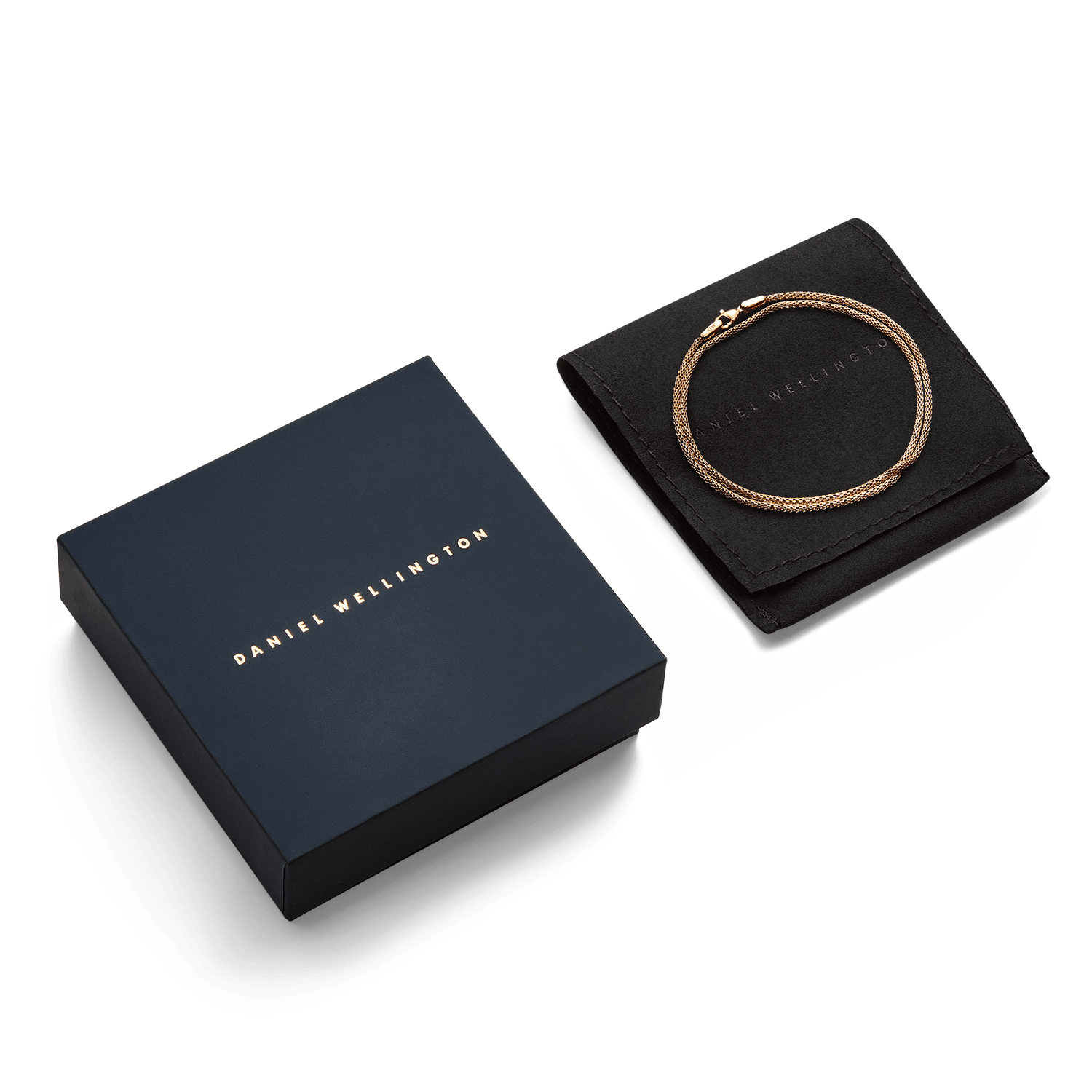 Tide Mesh Necklace Rose Gold 1.8