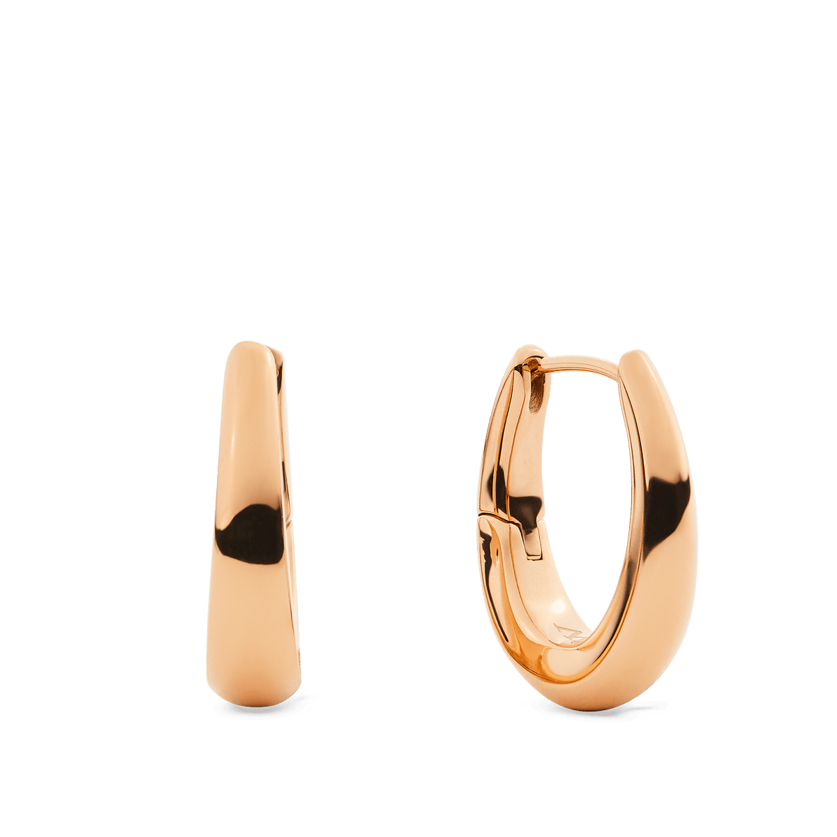 Flow Earring 20mm Rose Gold