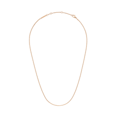 Box Chain Necklace RG in rose gold, featuring a fine, minimalist box chain design with a polished finish.