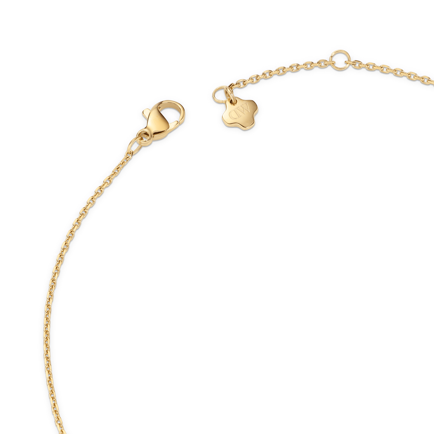 North Star Necklace 1 Small White Enamel Rose Gold