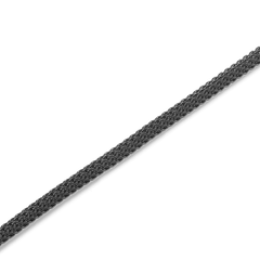 Detail of the Tide Mesh Bracelet Graphite 2.8 highlighting its slim, contemporary mesh design and refined graphite finish.