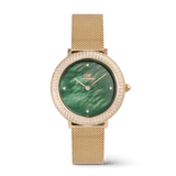 Crystalline Bezel Evergold Green