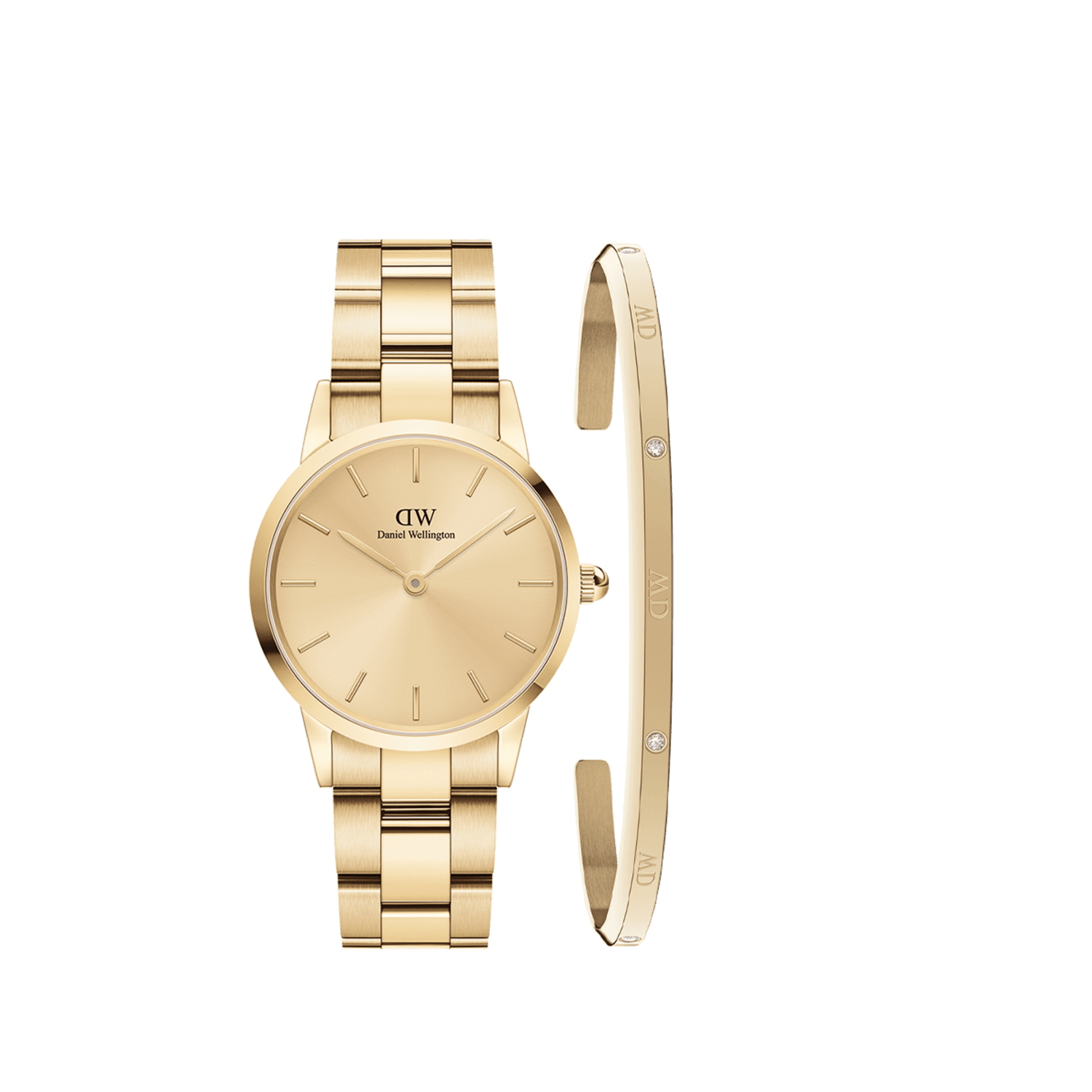 Iconic Link & Classic Lumine Bracelet Set Gold