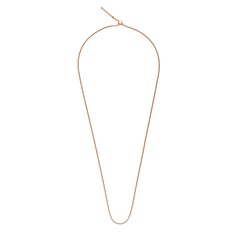 Charms Snake Bracelet RG shown fully extended, featuring a delicate rose gold snake chain and an adjustable sliding clasp for a custom fit.