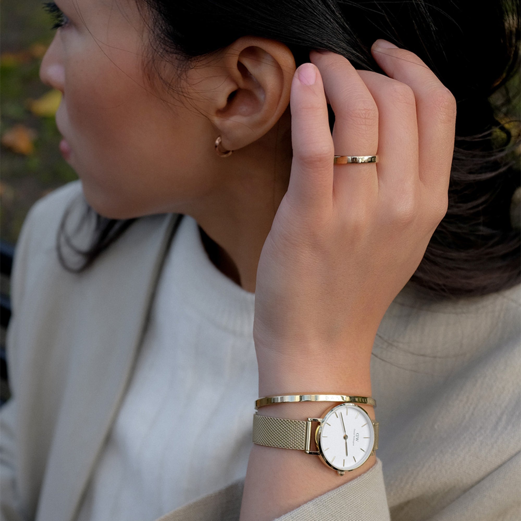 Daniel wellington rose on sale gold ring