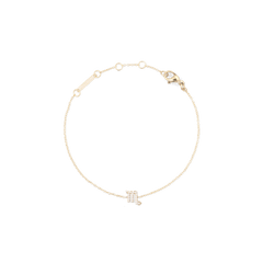 Gold chain bracelet with a Scorpio zodiac pendant set with sparkling crystals and an adjustable clasp.