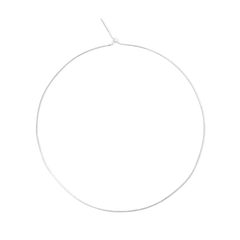 S925 sterling silver snake chain necklace with a fine, polished finish and an adjustable sliding clasp for versatile styling.