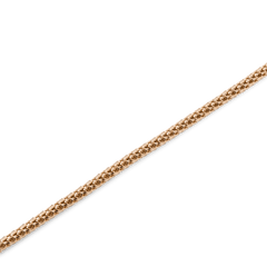 Detail of the Tide Mesh Bracelet Melrose 1.8 highlighting the slim 1.8 mm rose gold mesh chain and its refined texture.